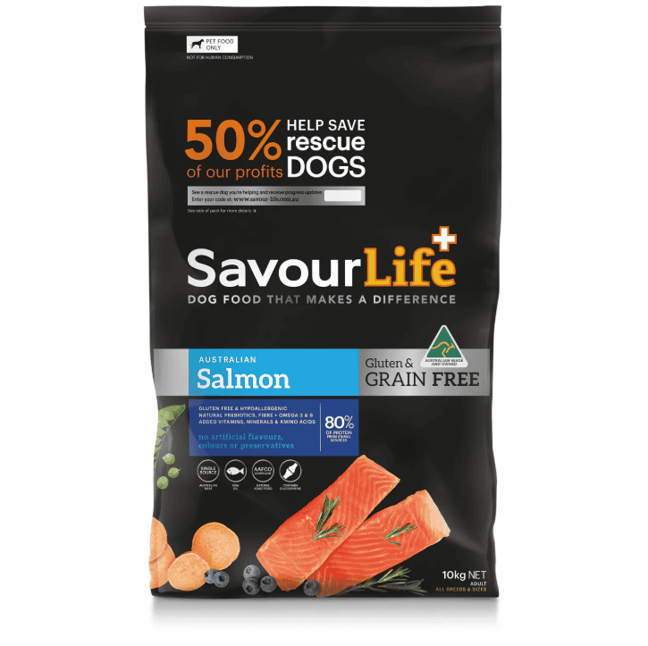 Savourlife Grain-Free Salmon Dry Dog Food 10kg