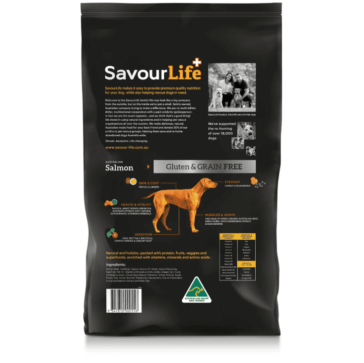 Savourlife Grain-Free Salmon Dry Dog Food 10kg