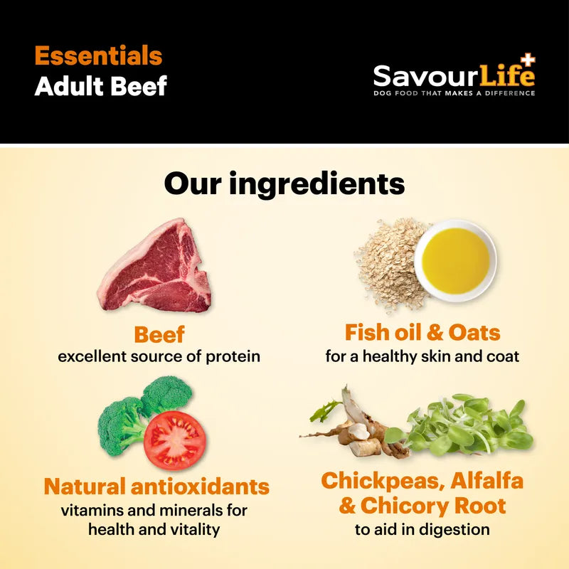 SavourLife Essentials Adult Dog Food Beef