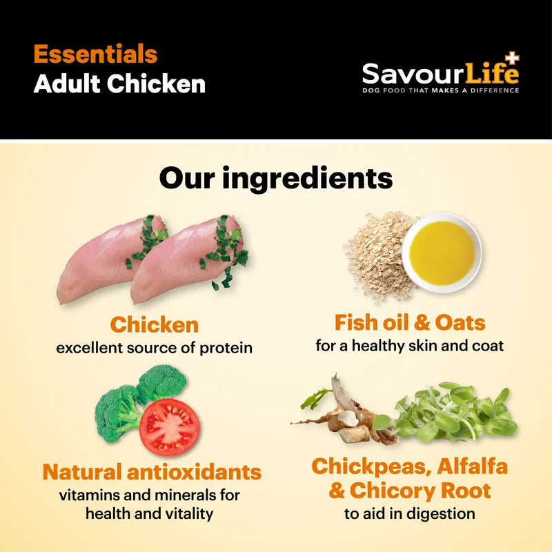 SavourLife Essentials Adult Dog Food Chicken