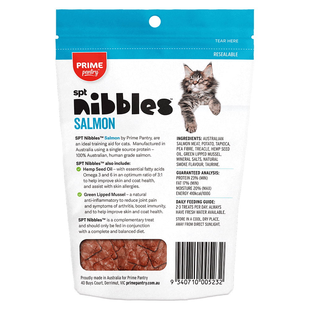 Prime 100 SPT Nibbles Salmon Cat Treats 40g
