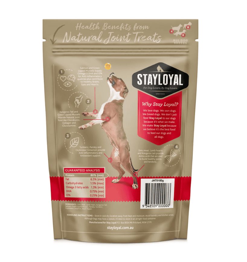 Stay Loyal Natural Joint Health Treats 100g