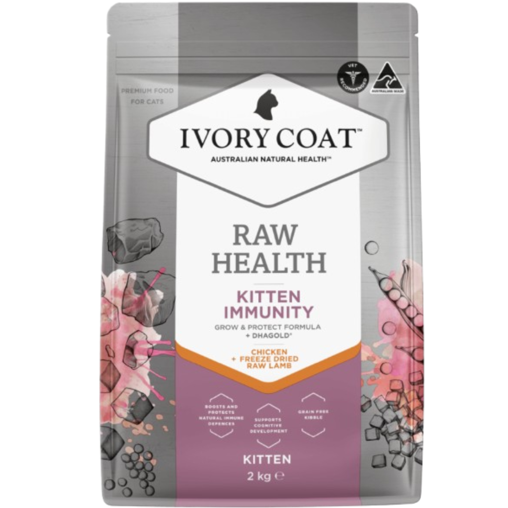 Ivory Coat Raw Health Kitten Immunity Dry Cat Food