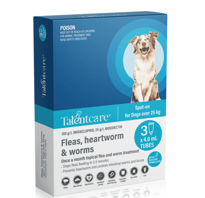 Talentcare Spot-On for Dogs 25kg and Over - 3 Pack
