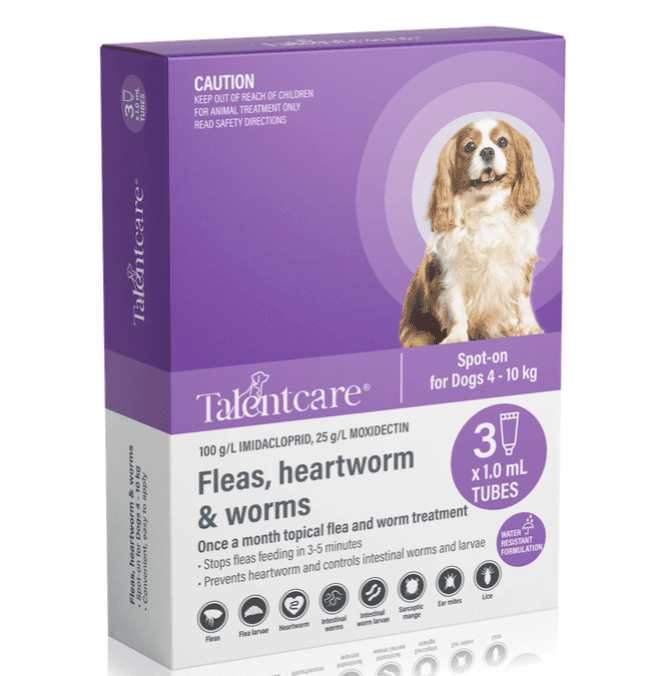 Talentcare Spot-On for Dogs 4kg - 10kg- 3 Pack