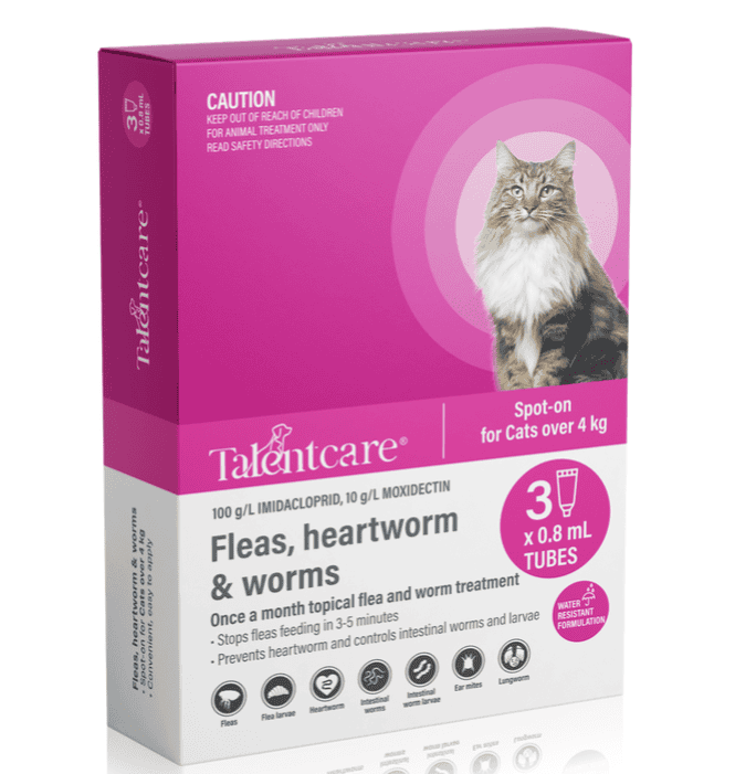 Talentcare Spot-On for Cats Over 4kg 3 Pack