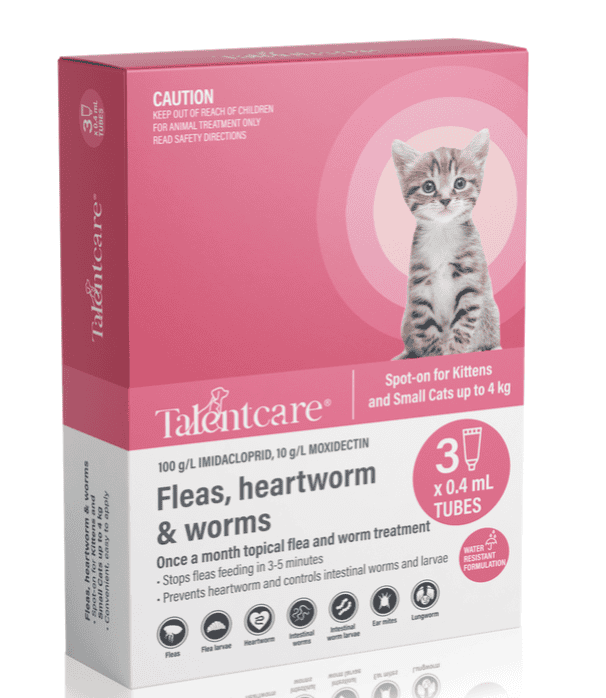 Talentcare Spot-On for Kittens And Cats Up To 4 Kg 3 pack