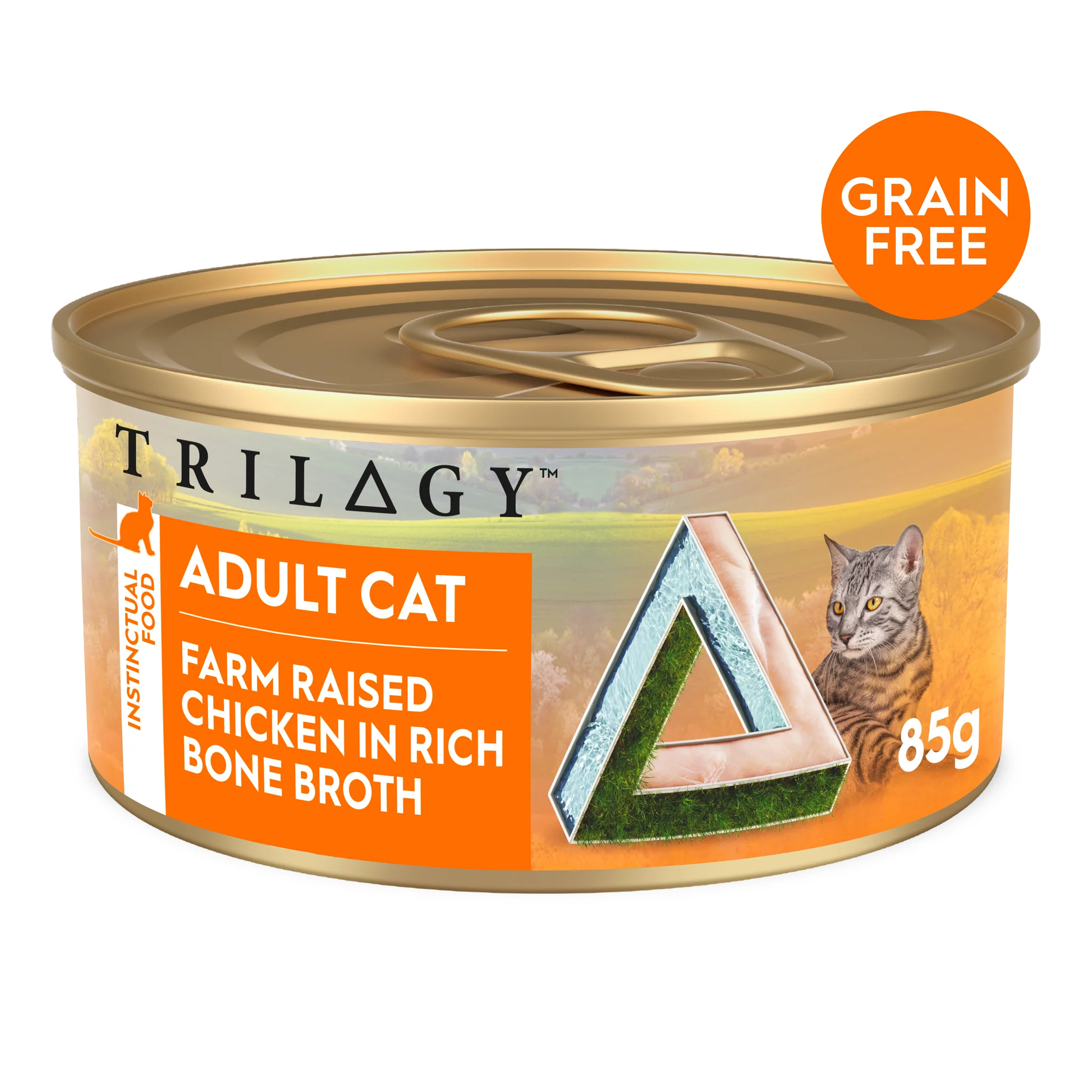 Triology Adult Cat Wet Food Chicken in Bone Broth 85G 24pack