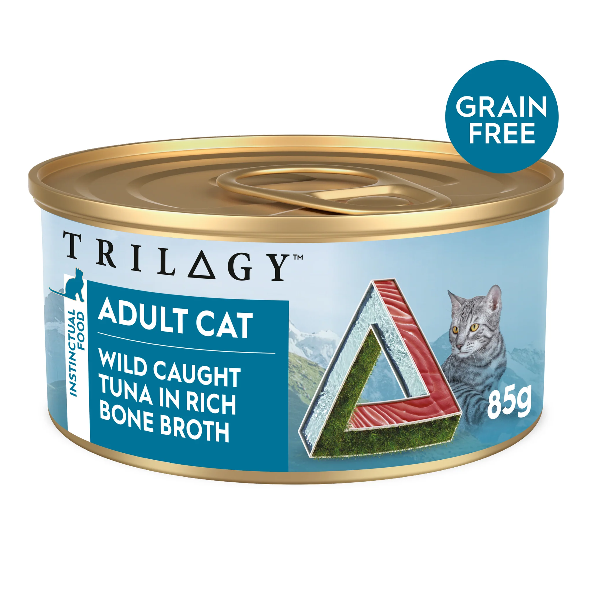 Triology Adult Cat Wet Food Tuna in Bone Broth 85G 24pack