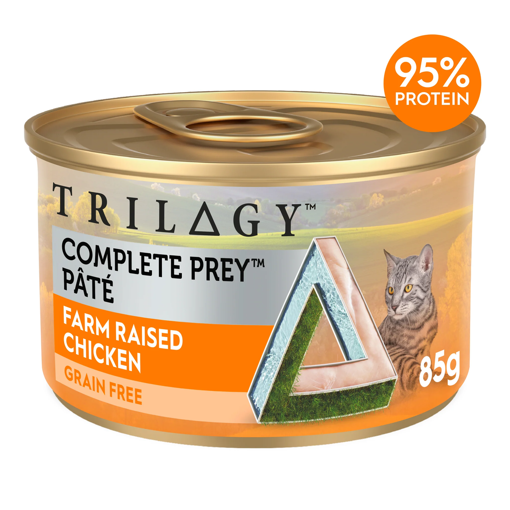 Triology Adult Cat Wet Food Complete Prey Pate Chicken 85g 24pack