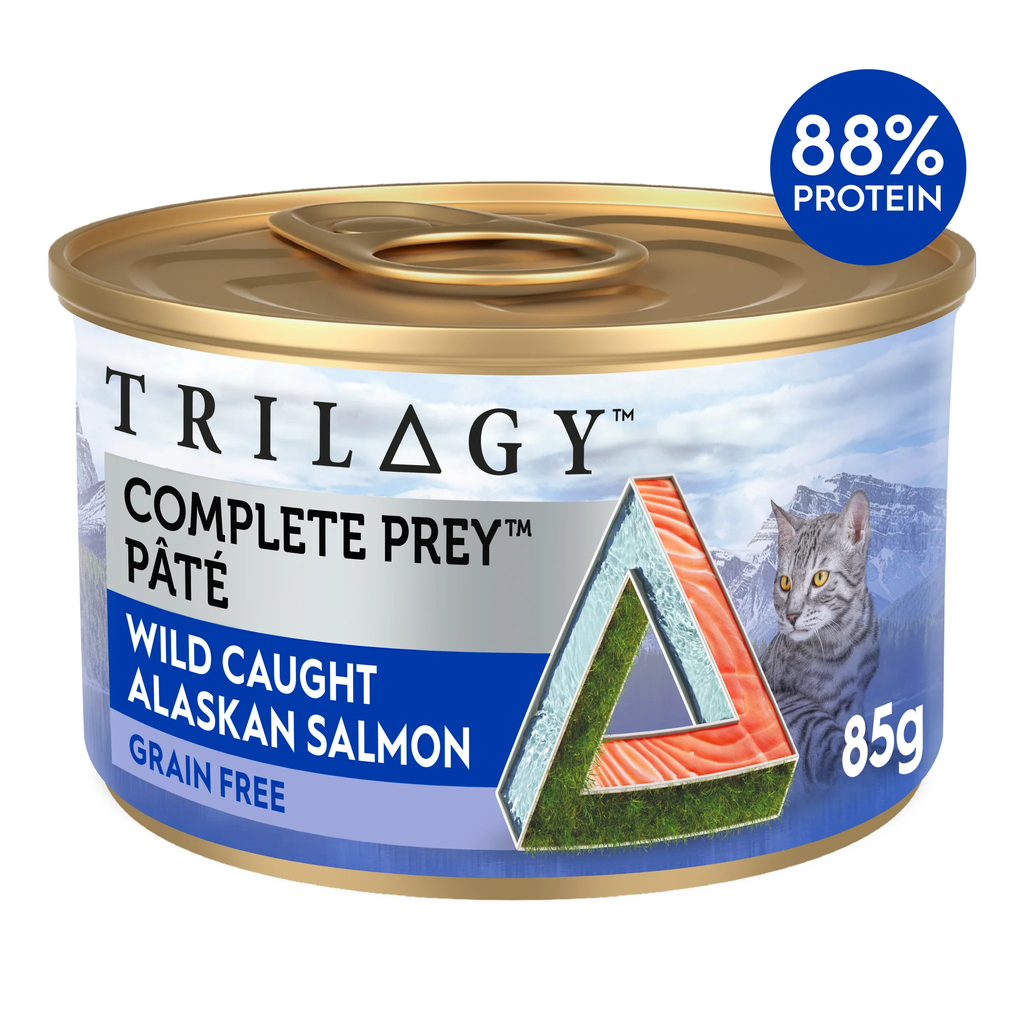 Triology Adult Cat Wet Food Complete Prey Pate Salmon 85g 24pack