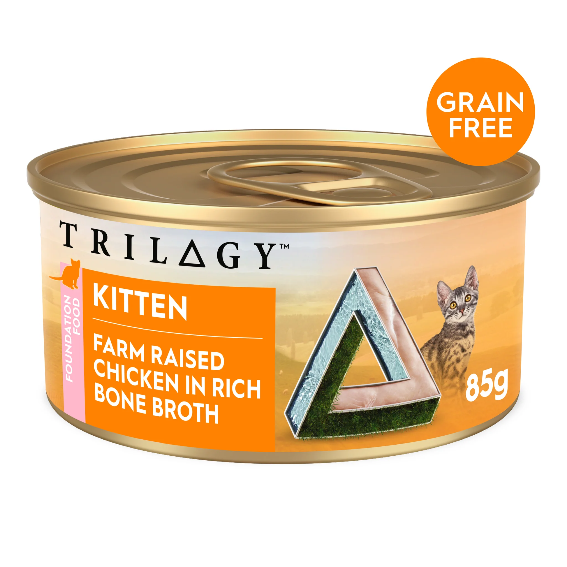 Triology Kitten Wet Food Chicken in Bone Broth 85g 24pack