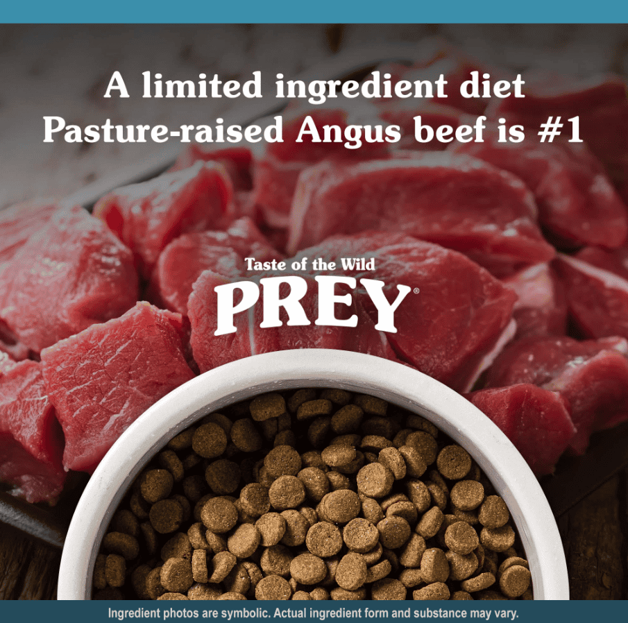 Taste Of The Wild PREY Dog Food Angus Beef Recipe 3.6kg