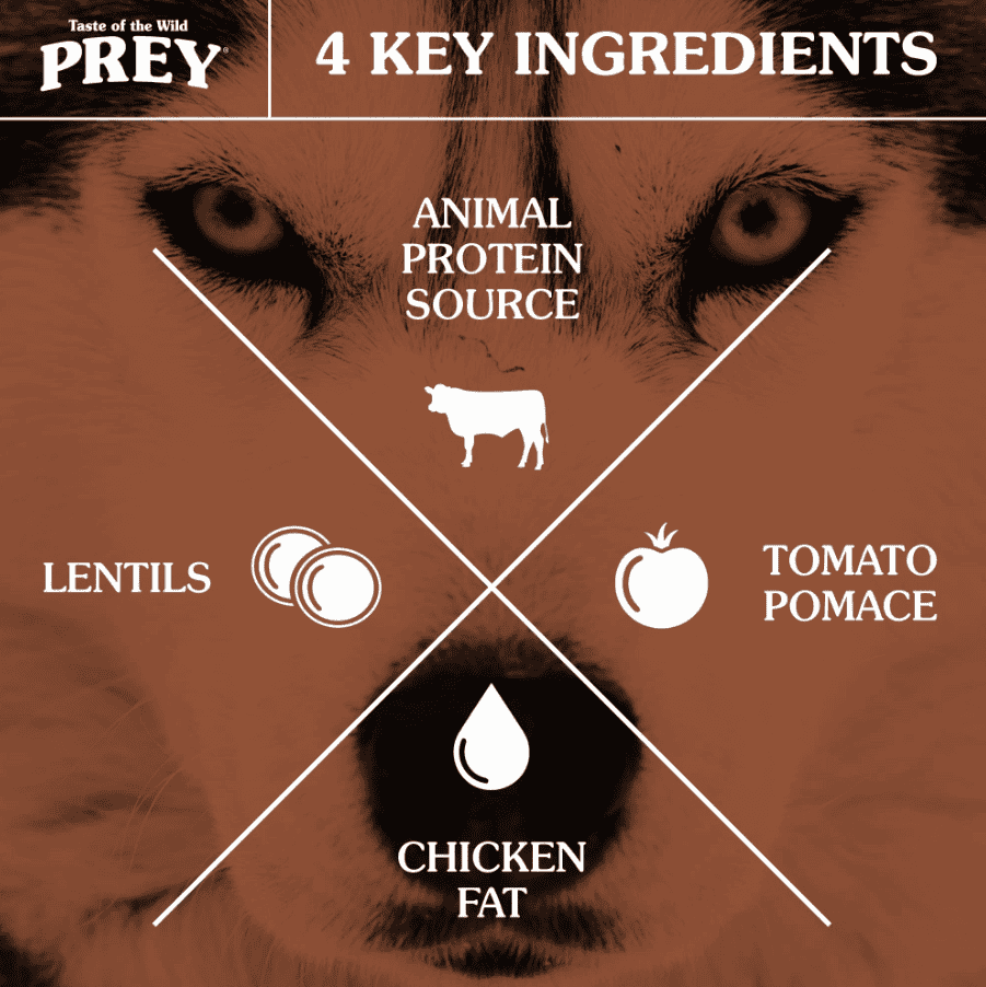 Taste Of The Wild PREY Dog Food Angus Beef Recipe 3.6kg