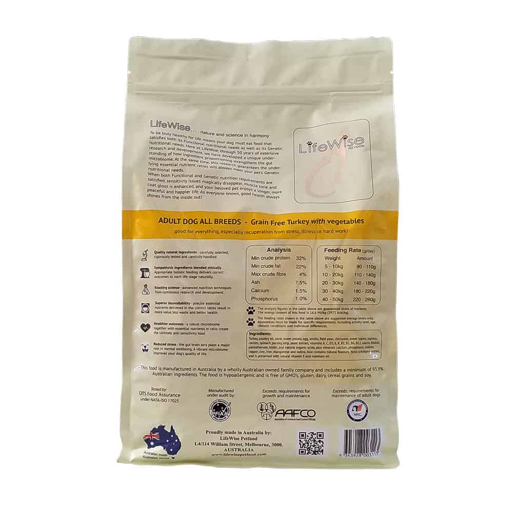 LifeWise Turkey with vegetables (Grain Free) for Dogs