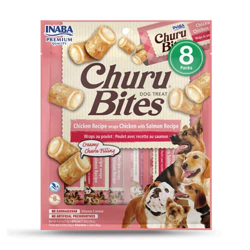 Inaba Churu Chicken and Salmon Bites 8Pk 96g