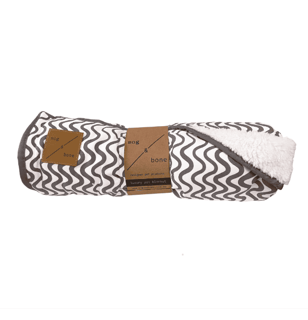 Mog & Bone Dog Blanket-Mocha Wave
