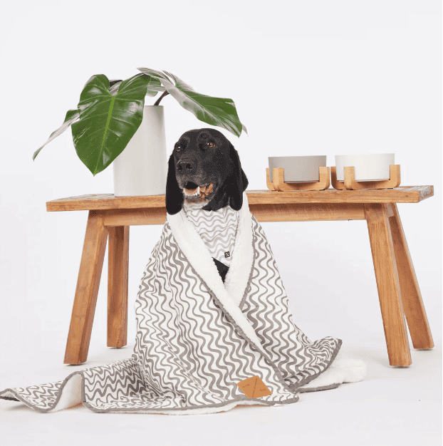 Mog & Bone Dog Blanket-Mocha Wave