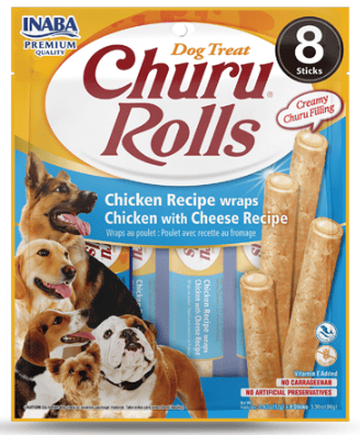 Inaba Churu Chicken and Cheese Wraps 8pk 96g