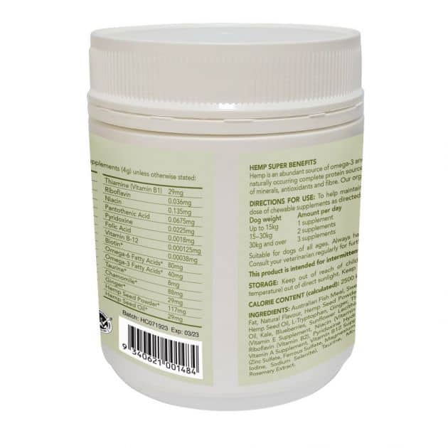 Vetalogica Hemp Clinicals Calming Plus Dog Supplement 300g