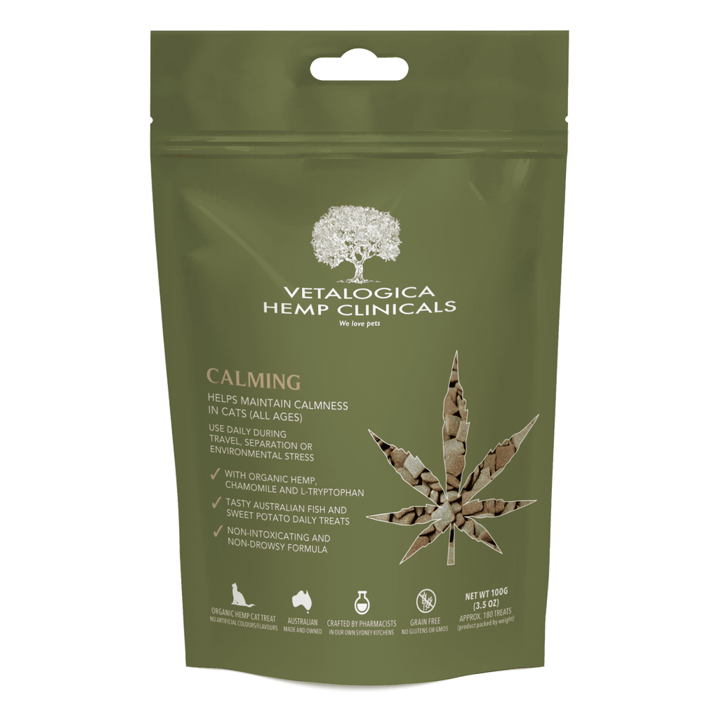 Vetalogica Hemp Clinicals Calming Cat Treats -100g