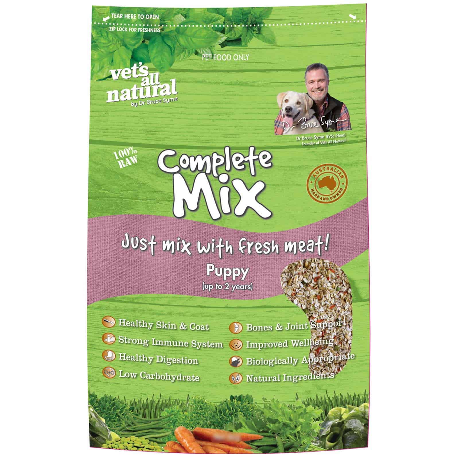 Vets All Natural Complete Mix Puppy Dog Food