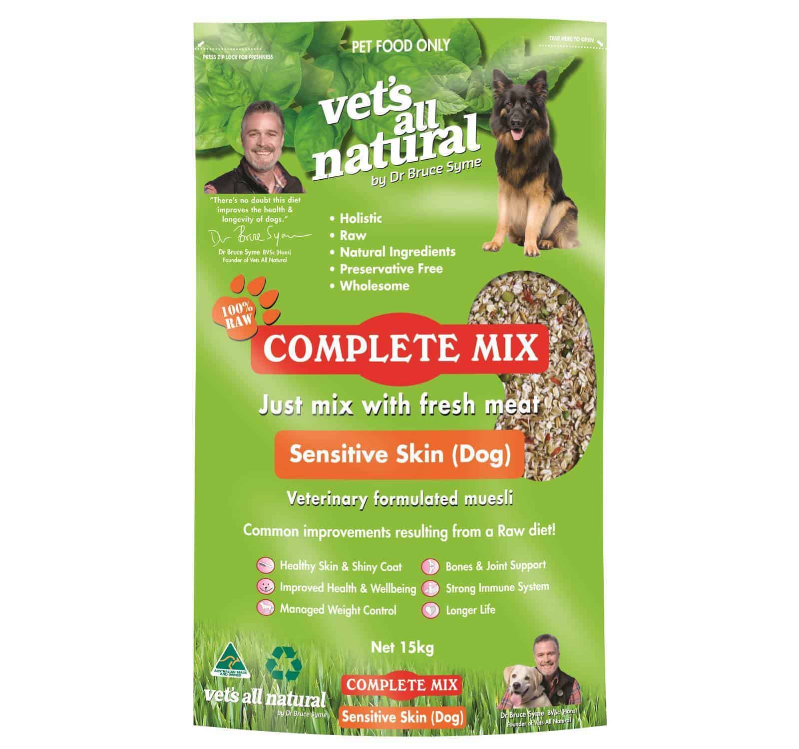 Vets All Natural Complete Mix Sensitive Skin Dog Food