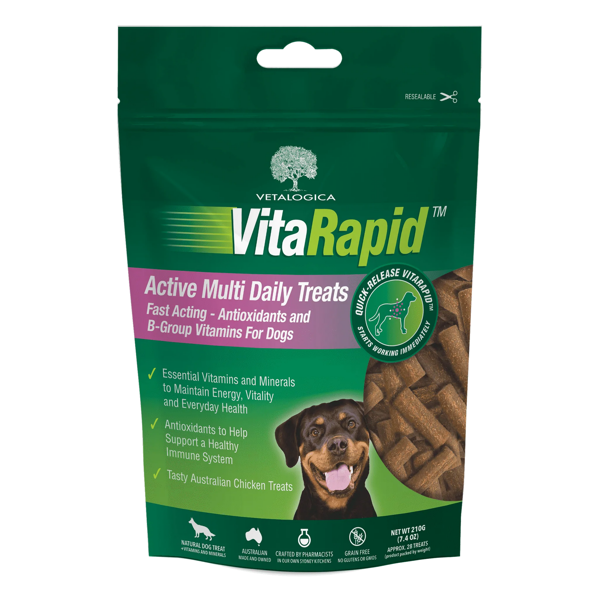 VitaRapid Active Multi Daily Treats For Dogs 210g