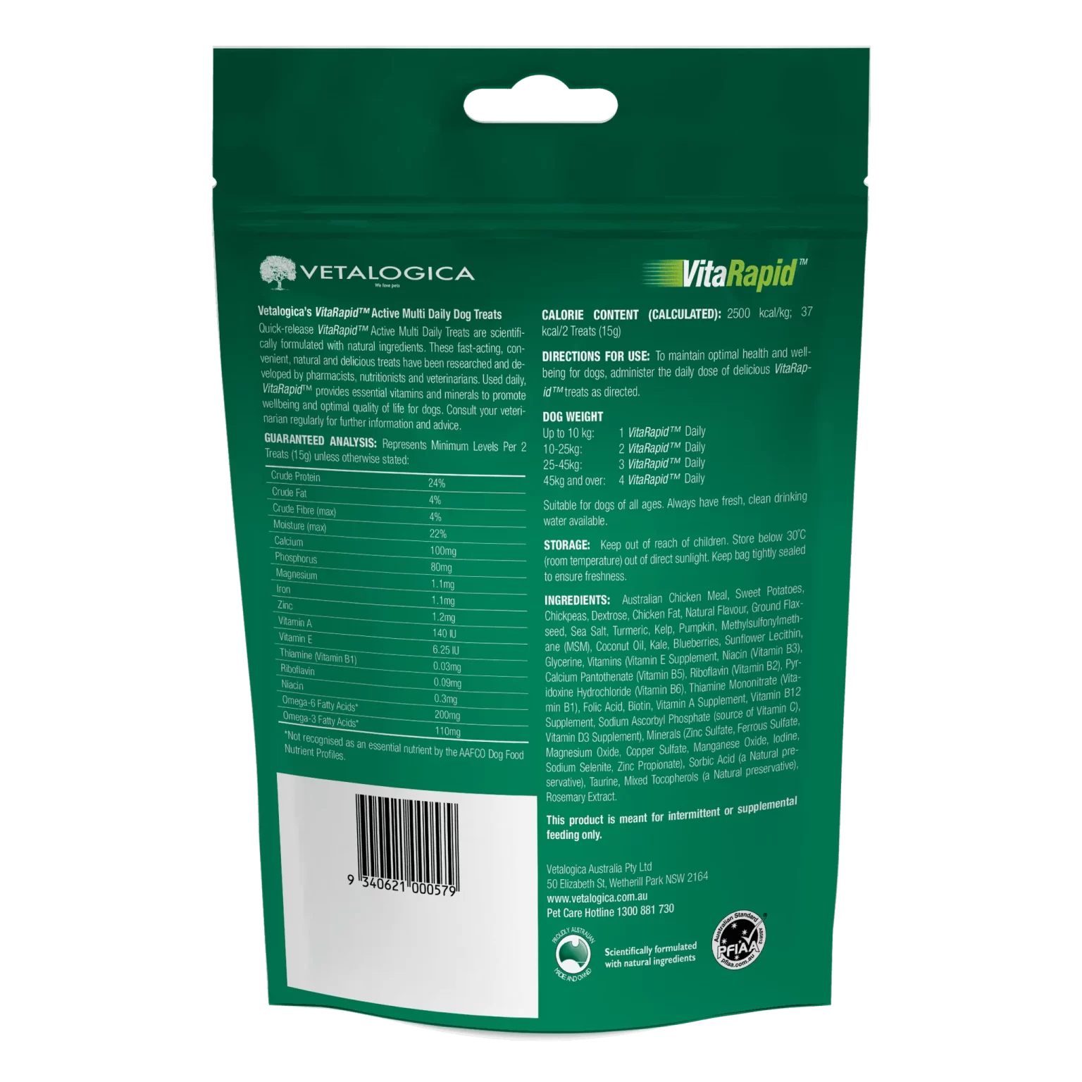 VitaRapid Active Multi Daily Treats For Dogs 210g