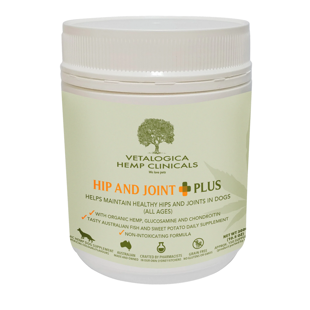 Vetalogica Hemp Clinicals Hip & Joint Plus Supplements for Dogs 300g