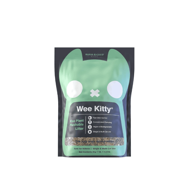 Wee Kitty Eco Plant Natural Clumping Tofu Wheat Litter