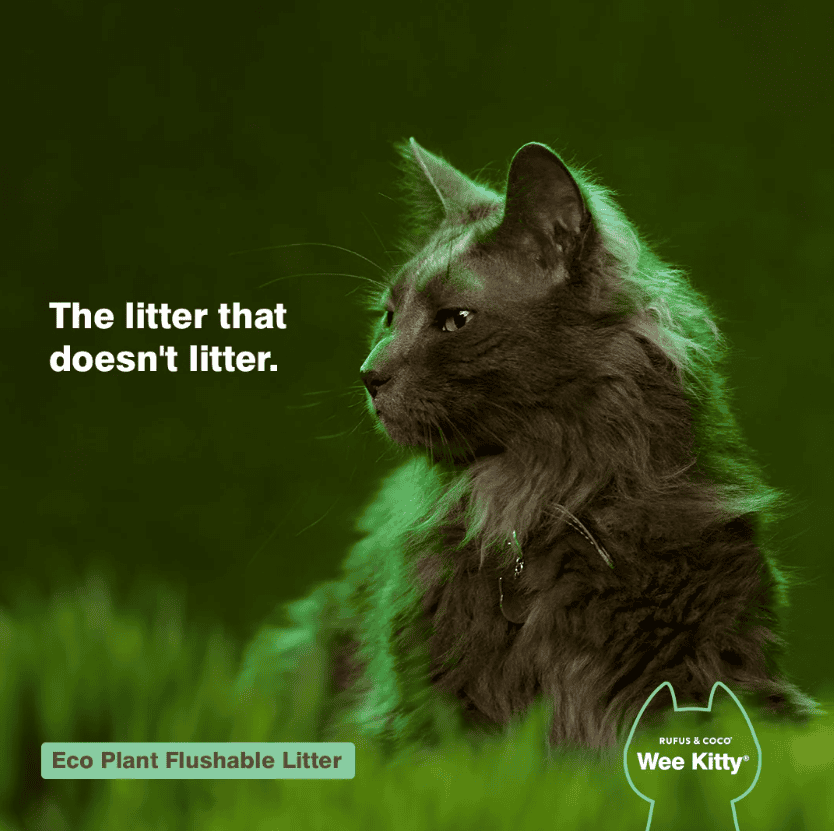 Wee Kitty Eco Plant Natural Clumping Tofu Wheat Litter
