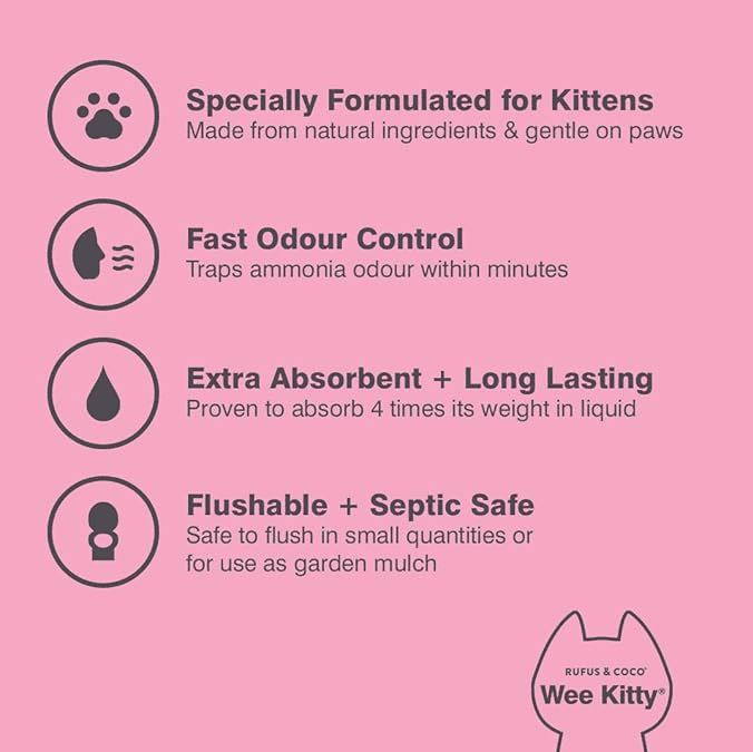 Wee Kitty Kitten Corn Clumping Litter