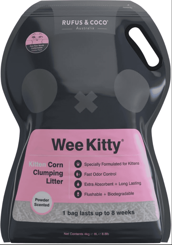 Wee Kitty Kitten Corn Clumping Litter