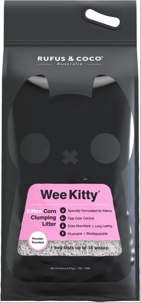 Wee Kitty Kitten Corn Clumping Litter