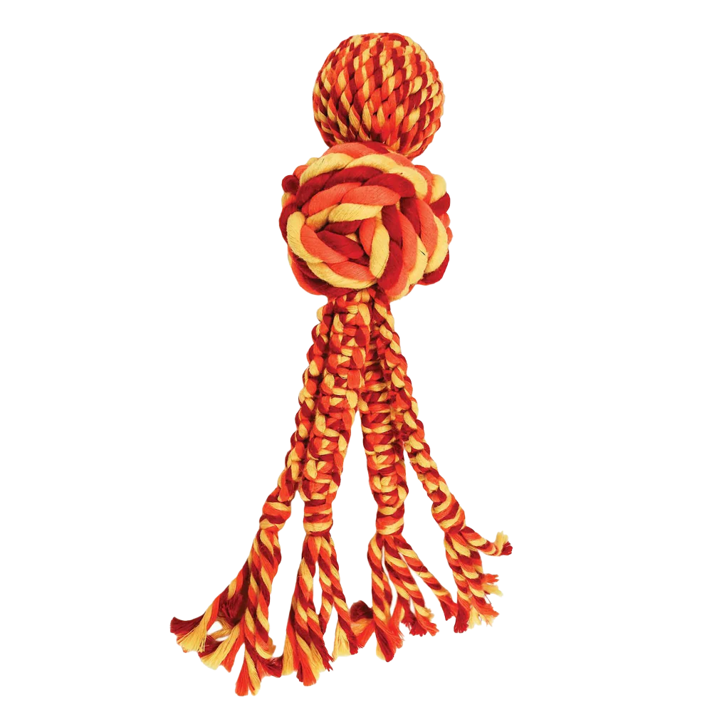 Kong Wubba Weaves with Rope Dog Toys - Assorted Colour