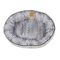 Mog & Bone 4 Seasons Dog Bed Black Wave
