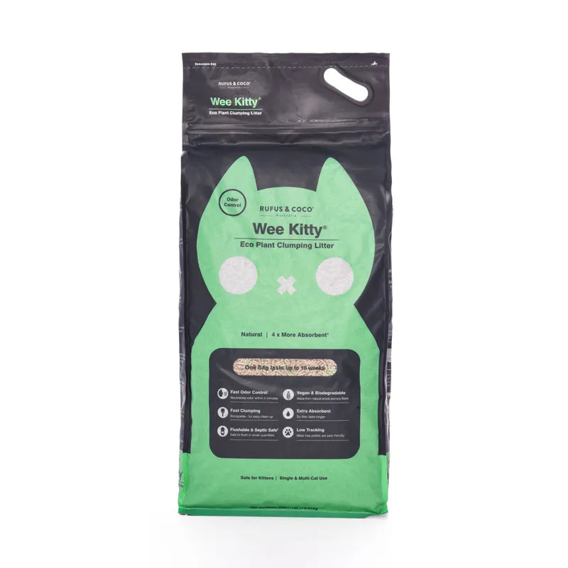 Wee Kitty Eco Plant Natural Clumping Tofu Wheat Litter