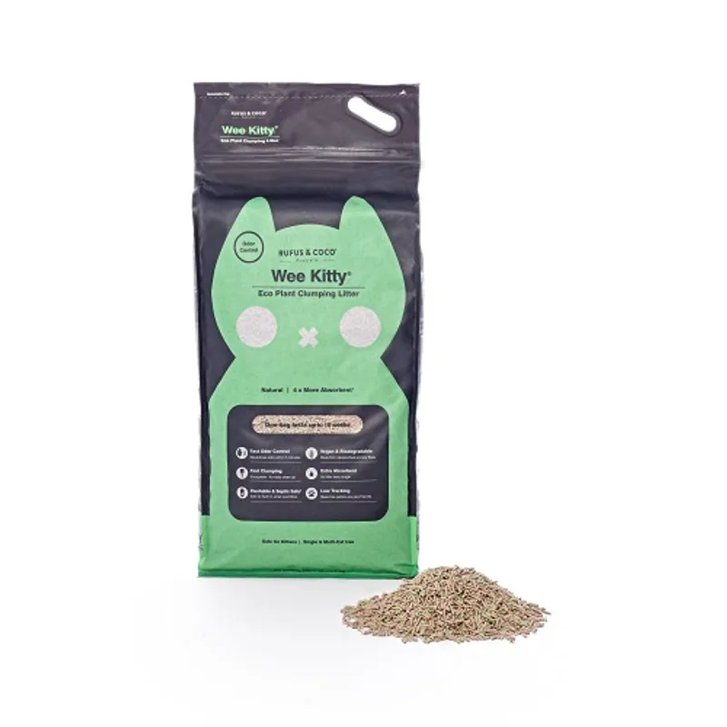 Wee Kitty Eco Plant Natural Clumping Tofu Wheat Litter
