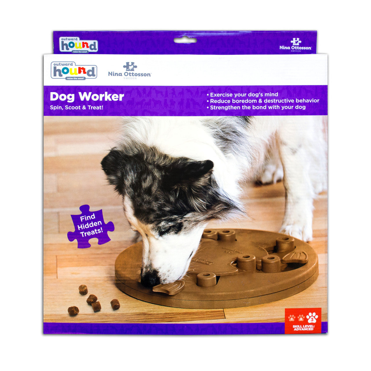 Nina Ottosson Dog Worker Interactive Treat Puzzle Dog Toy
