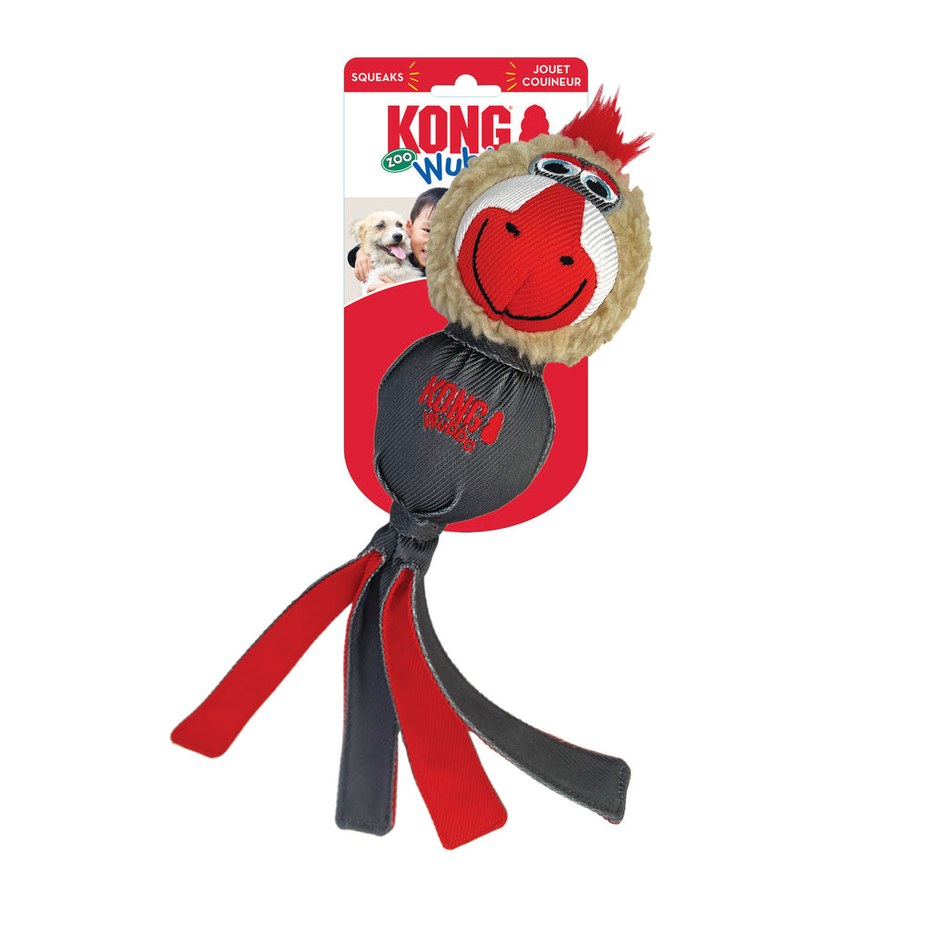 Kong Dog Toy Wubba Zoo Mandrill
