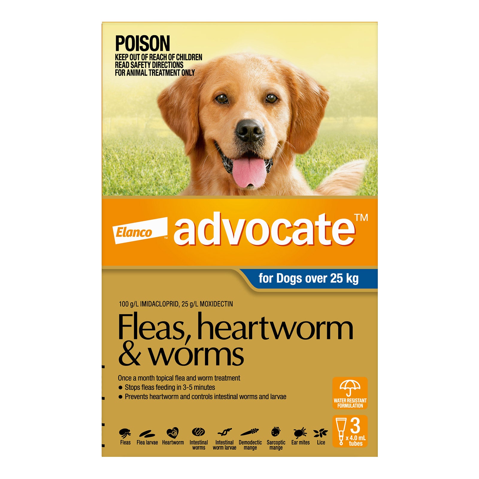 Advocate For Extra Large Dogs Fleas, Heartworm & Worm (Blue)