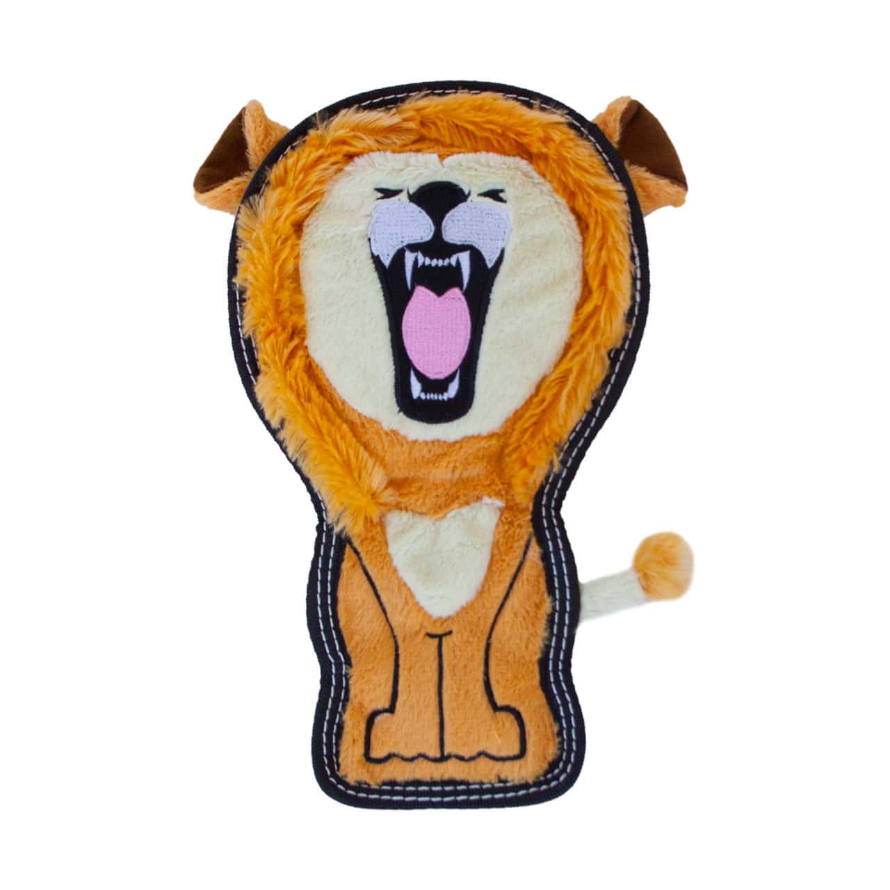 Outward Hound Dog Tough Seamz Lion Dog Toy - Tan