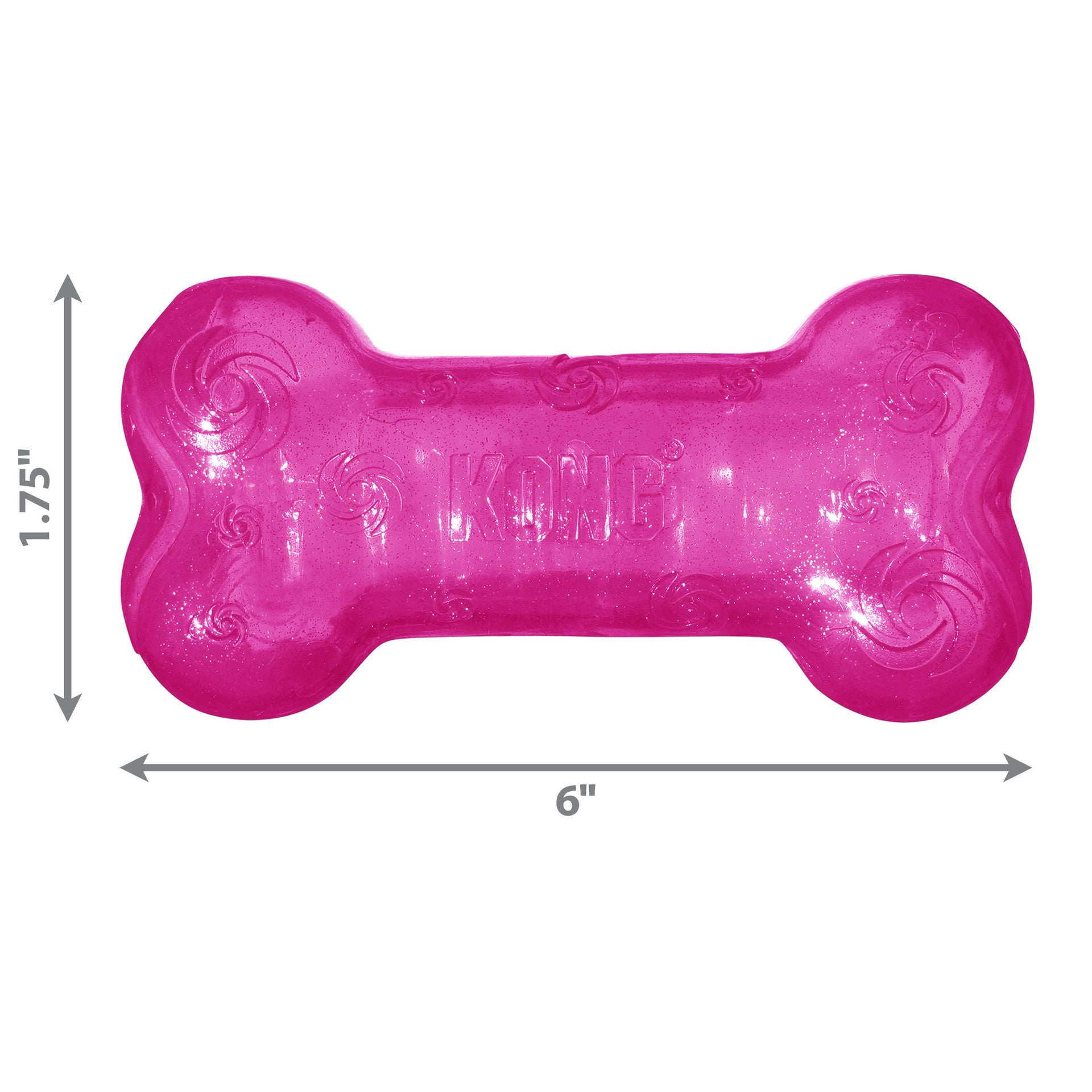 Kong Squeezz Crackle Bone Dog Toys - Assorted Colors