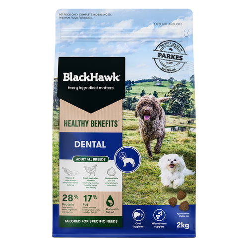 Black Hawk Healthy Benefits Dog Food Dental 10kg (Expiry 31 Oct 2026)