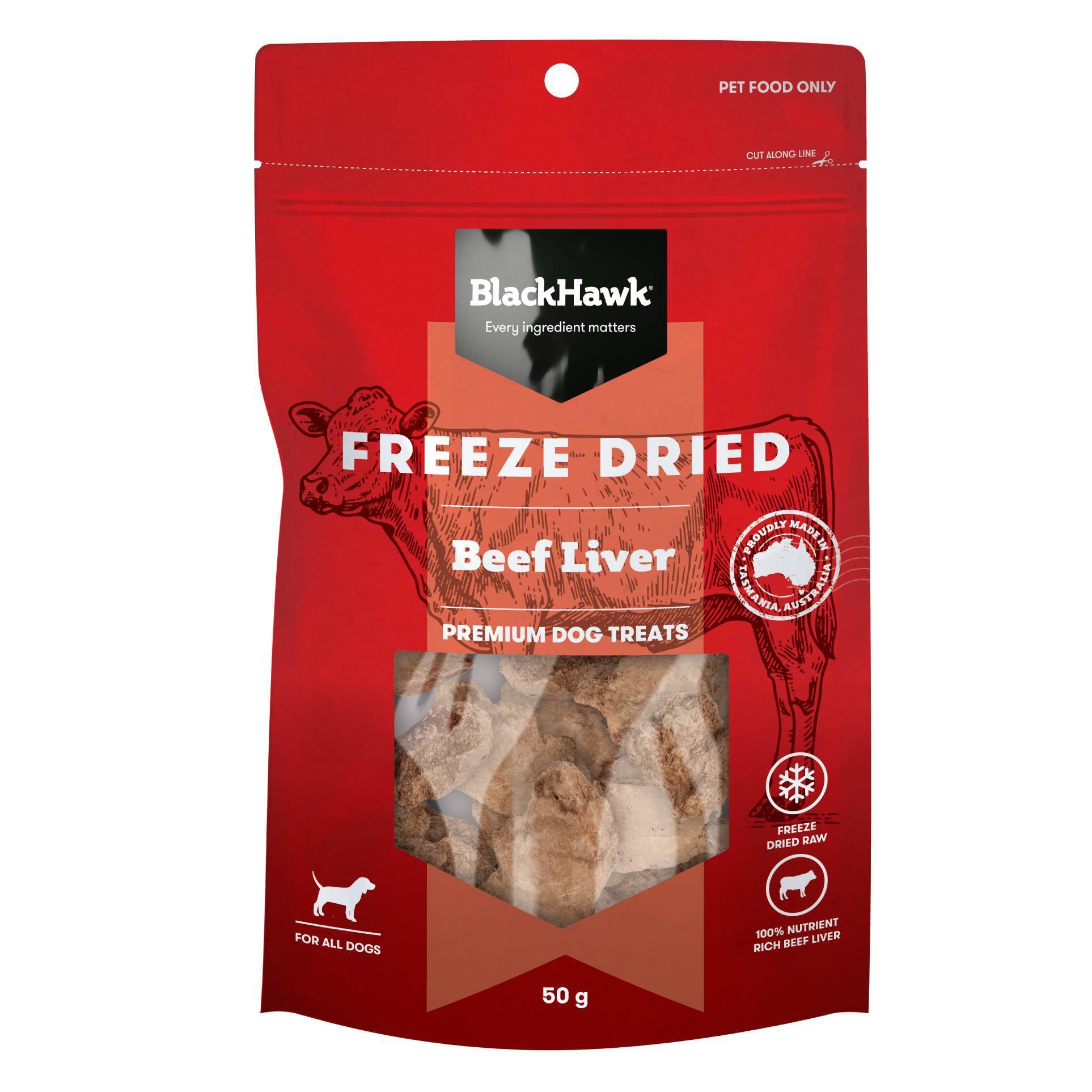 Black Hawk Freeze Dried Beef Liver 50G