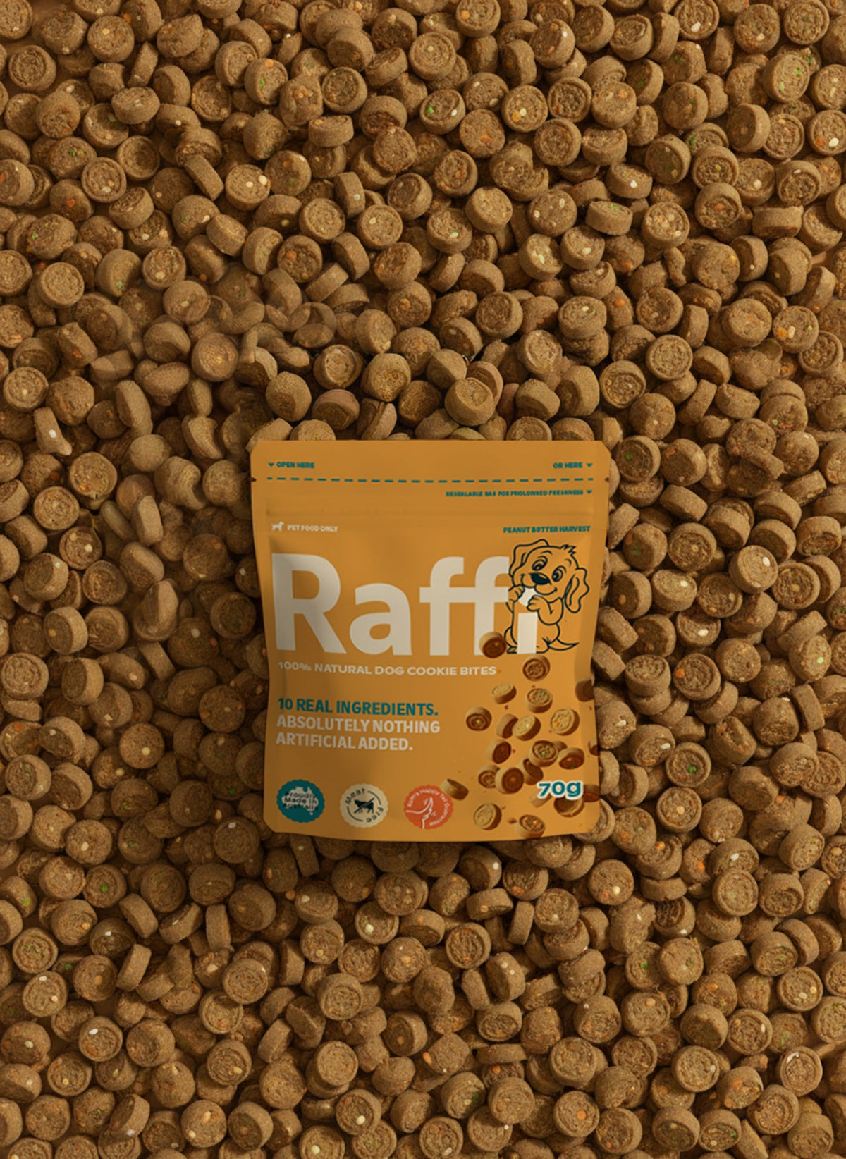 Raffi Natural Dog Mini Cookie Bites 70gr