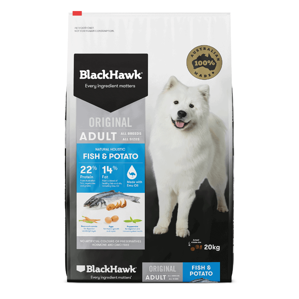 Black Hawk Adult Fish & Potato For Dogs