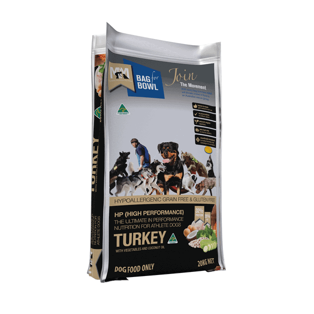 Meals For Mutts Dog Grain & Gluten Free High Performance Turkey Dry Food