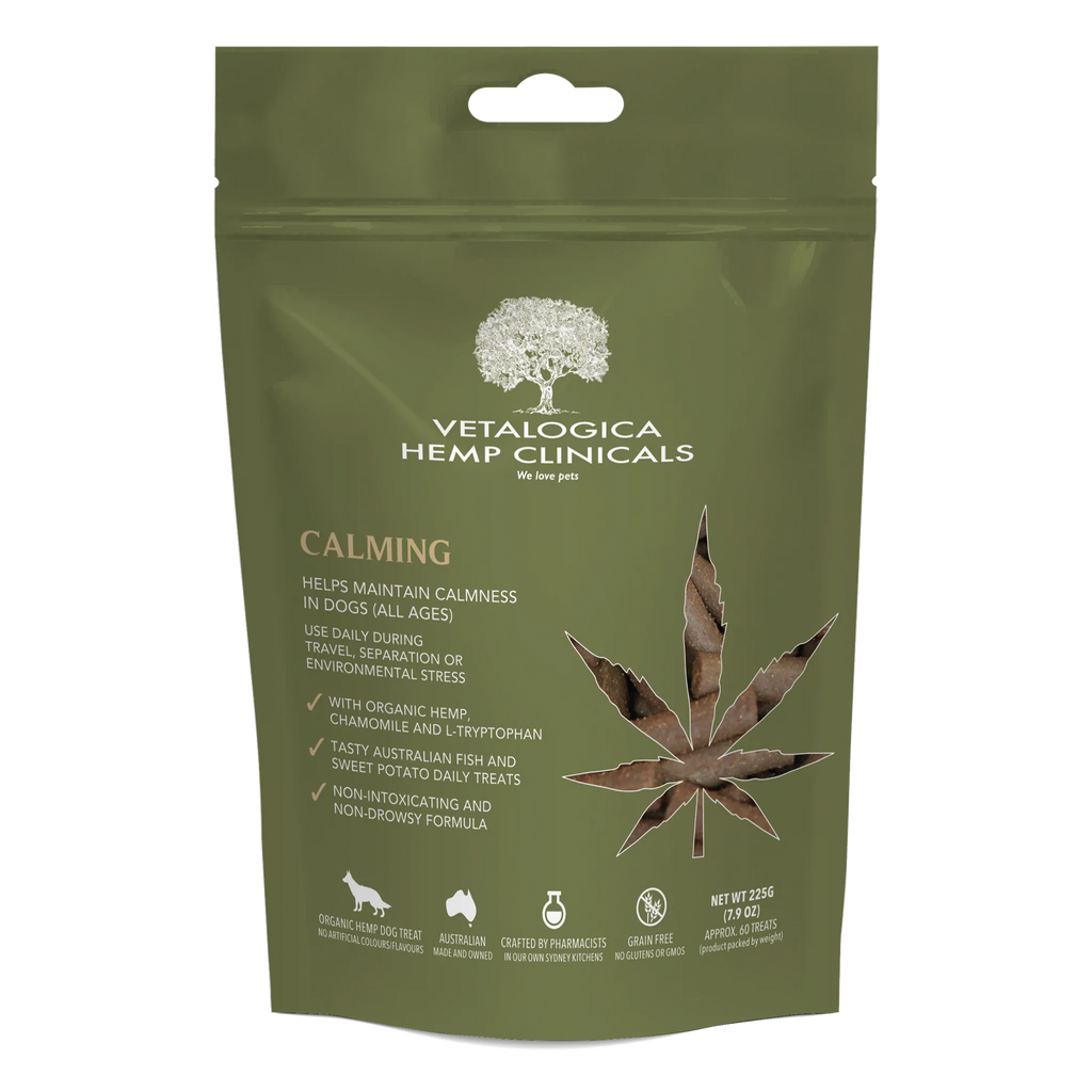 Vetalogica Hemp Clinicals Calming Treats for Dogs 225g